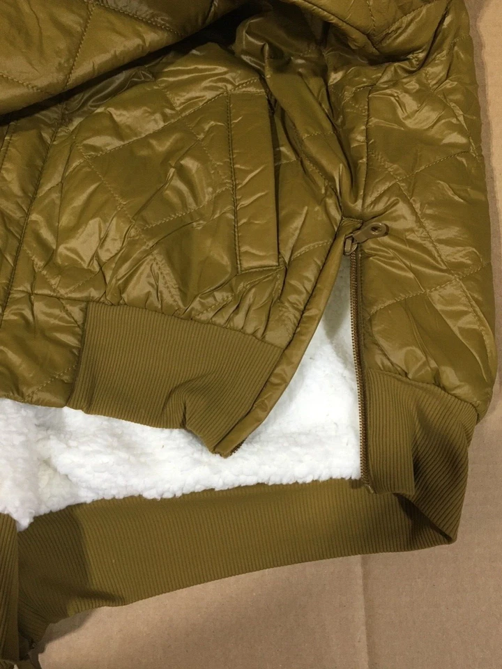 Offline by Aeries NUEVO CON ETIQUETAS | Chaqueta Bomber Sherpa Forrada Amarillo Mostaza - S Foto 4 de 4