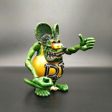 New Rat Fink Action Figure Ed "Big Daddy" Roth Special Green Orange Edition