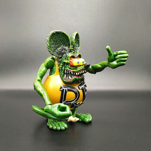 New Rat Fink Action Figure Ed "Big Daddy" Roth Special Green Orange Edition - Picture 1 of 3