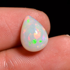 3.6 Ct AAA Quality Natural Ethiopian Opal Pear Shape Loose Gemstone 12X9X7 mm