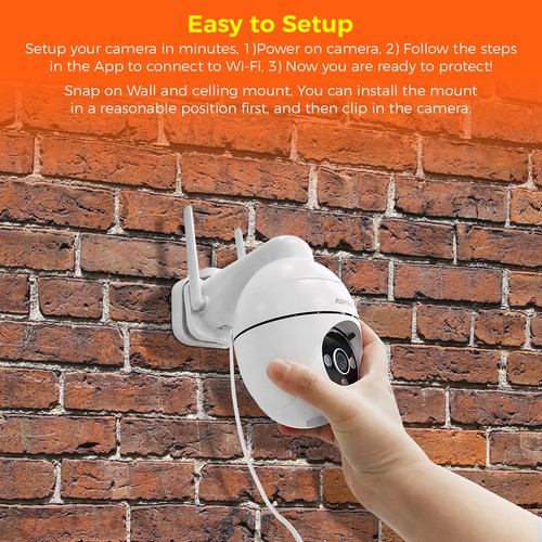 Aomeisi 5MP 2.4Ghz WiFi Security Camera Outdoor,Auto-Zoom Tracking,CloudEdge App - Picture 7 of 9