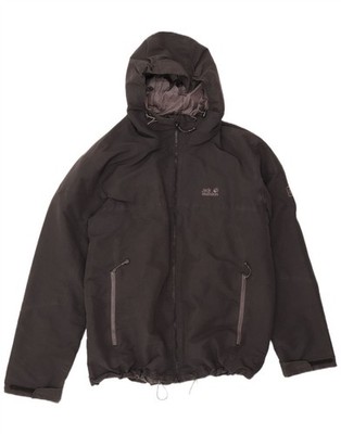 Jack Wolfskin Herren Windbreaker Jacke mit Kapuze UK 48 2XL schwarz Polyester CJ06