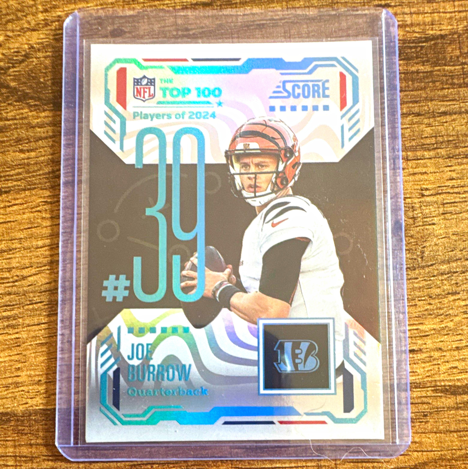 2025 Score Joe Burrow #39 NFL Top 100 Bengals SP Insert Rare