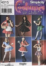 SIMPLICITY 4015 COSTUME MISSES 18-24 Witch Red Riding Hood Alice PATTERN UNCUT