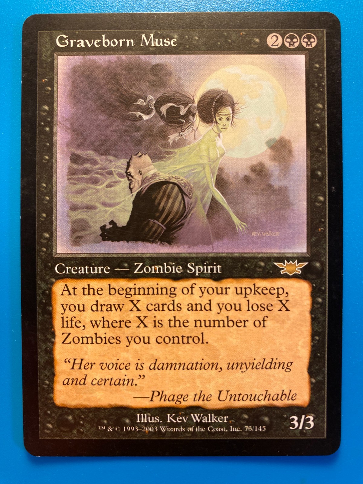 MTG 1x Graveborn Muse # 73 Legions Legacy Magic the Gathering Card x1 NM