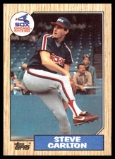 Steve Carlton 1987 Topps #718 White Sox MLB READ FREE SHIPPING AutographDen