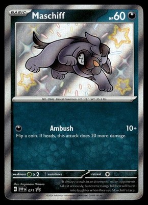 Maschiff 071 Holo Promo Scarlet & Violet Promo Holo NM Pokemon Karte Englisch