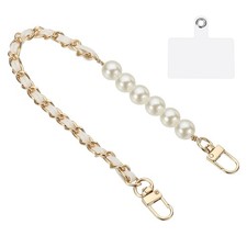 Phone Wrist Strap, 14" Hand-Free Cell Phone Lanyard Wristlet with Hook, White