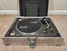 Technics SL-1210 MK2 With Custom Flight Case and Custom Blue LED's