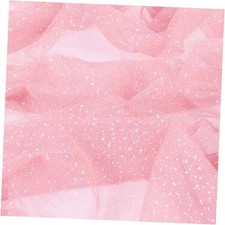 Glitter Tulle Fabric x 60 Inch Wide Tulle Bolt Tulle Netting 10 Yards Pink
