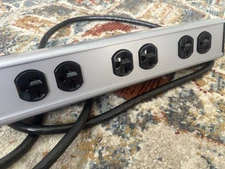ECA 6-Outlet Power Strip with 10 Foot Cord, 15A, 125V-60Hz