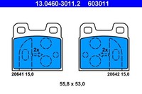 NEU - ATE 13.0460-3011.2 Bremsbelagsatz, Scheibenbremse FüR Alfa Romeo