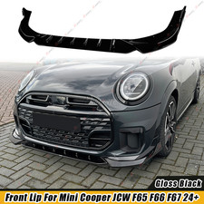 Frontspoiler Lippe Stoßstange Schwarz Glanz Für Mini Cooper JCW F65 F66 F67 2024