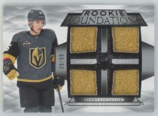2021-22 Upper Deck The Cup Foundations Quad Jersey 29/99 Jake Leschyshyn Rookie