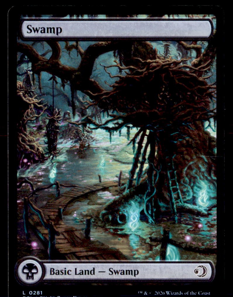 Swamp (0281) 281 Land Lorwyn Eclipsed Magic: The Gathering Foil Near Mint