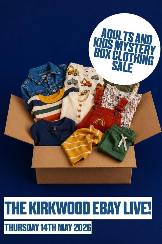 Adults & Kids Clothing Mystery Boxes - £1 Starts - THE KIRKWOOD