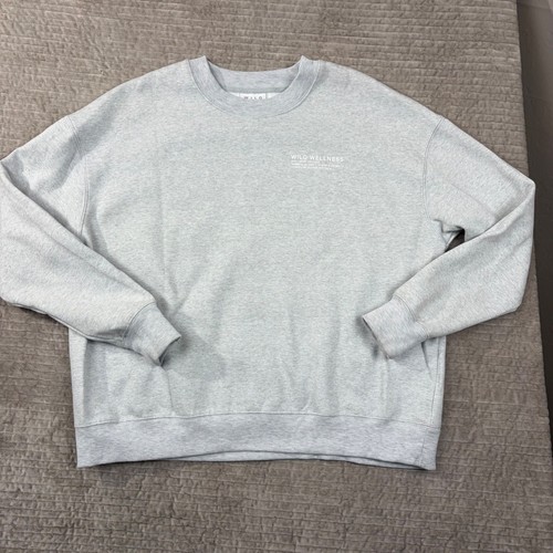 Wilo The Label Wellness Club Crewneck Sweatshirt Grey Oversized Large Australia
