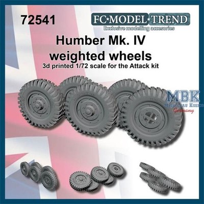 FC MODEL TREND FCMT72541 Humber Mk IV weighted wheels (1:72)