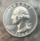 1964 Washington Quarter 1964 Mint Set 90% Silver MS