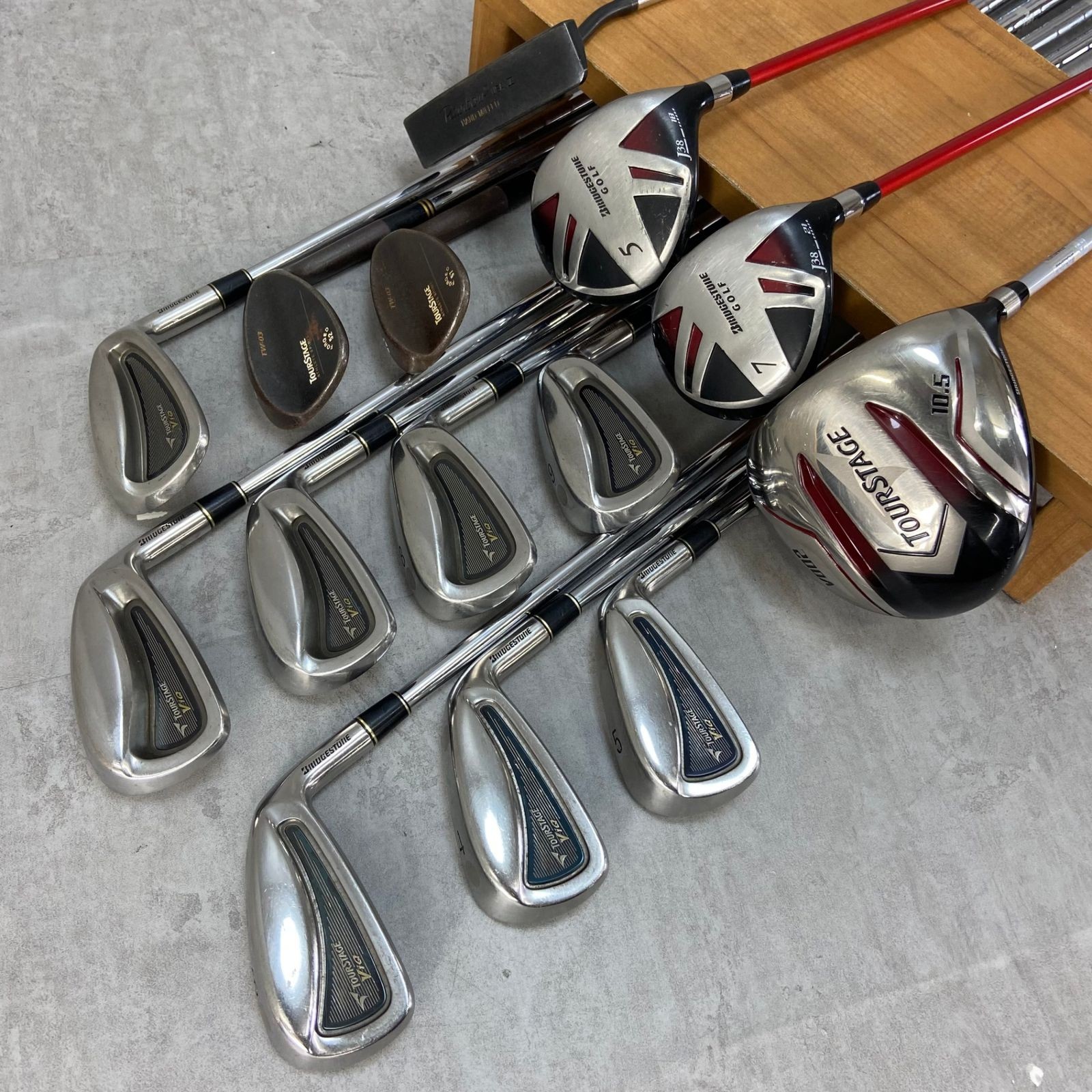 Bridgestone tourstage men's golf club set, 14pcs, right-handed　from japan