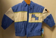 Mickey Mouse Toddler Full Zip Nylon Jacket Blue 12M NWT