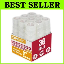 36 Rolls Clear Packing Tape 2.7mil Strong Adhesive