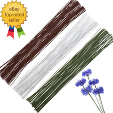 300Pcs Floral Wire 26 Gauge Flower Wire Sticks 14 Inches for DIY Floral