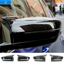 Carbon Fiber Exterior Side Rearview Mirror Cover Trim For BMW 3 4 5 7 8-Series