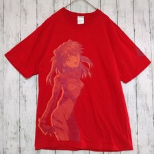 COSPA Evangelion Asuka Langley Red T-Shirt Size L Hideaki Anno Neu