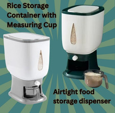 Rice Dispenser 10kg Grain Storage Cereal  Dispenser Sealed Dry Container Airtigh