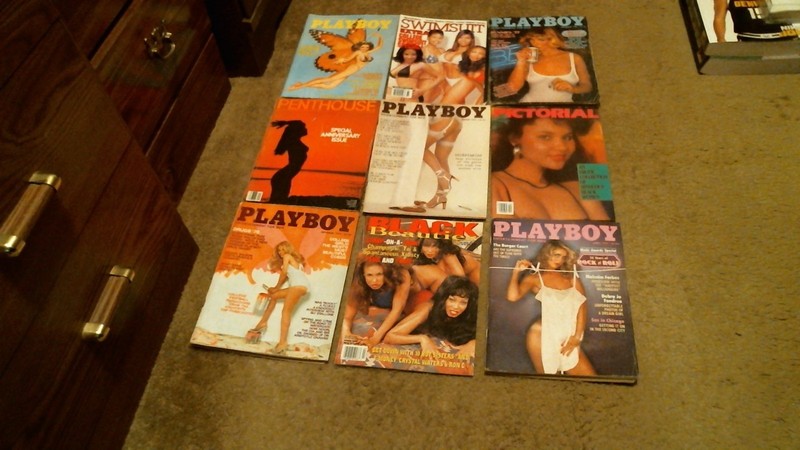 9 Magazine lot with: PLAYBOY | PENTHOUSE | PICTORIAL | others ... look at scans