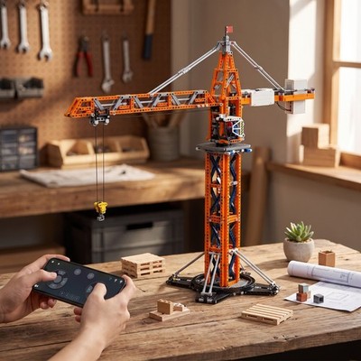 RC Tower Crane Building Blocks Technic 42242 42215 42175 60494 42209 60480 60466