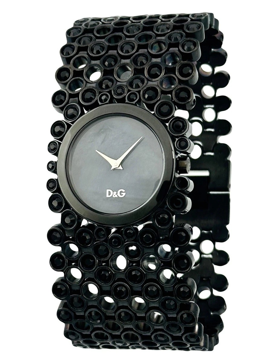 Dolce & Gabbana D&G Women's DW0245 Risky Black Rhinestone Mother