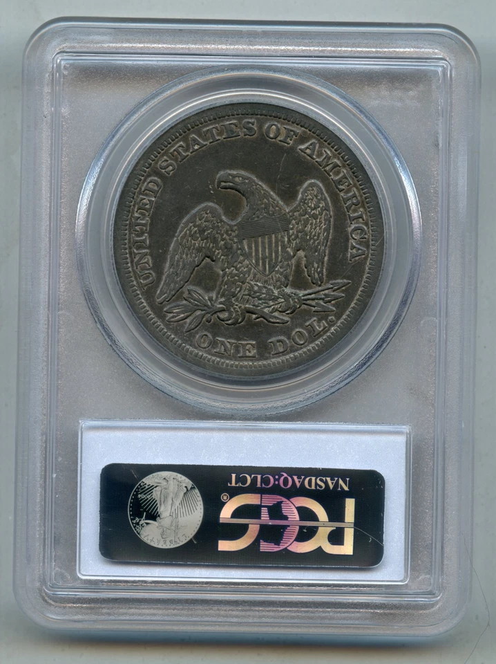 1846 Seated Liberty Silver Dollar PCGS VF 35 - Image 2 of 4