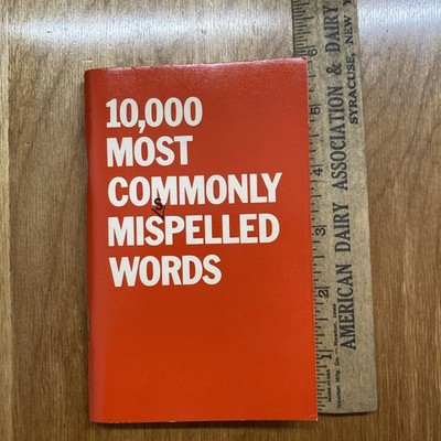 Vintage 1978 10000 Most Commonly Misspelled Words Pocket Book First Edition