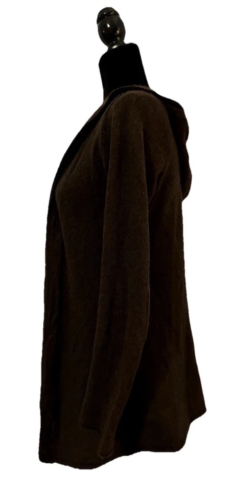 Cárdigan suéter 100 % cachemir marrón chocolate talla M Elena Solano para mujer Foto 3 de 4