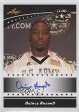 2011 Leaf US Army All-American Bowl Black 15/20 Quincy Russell #TA-QR1 Auto 0u7