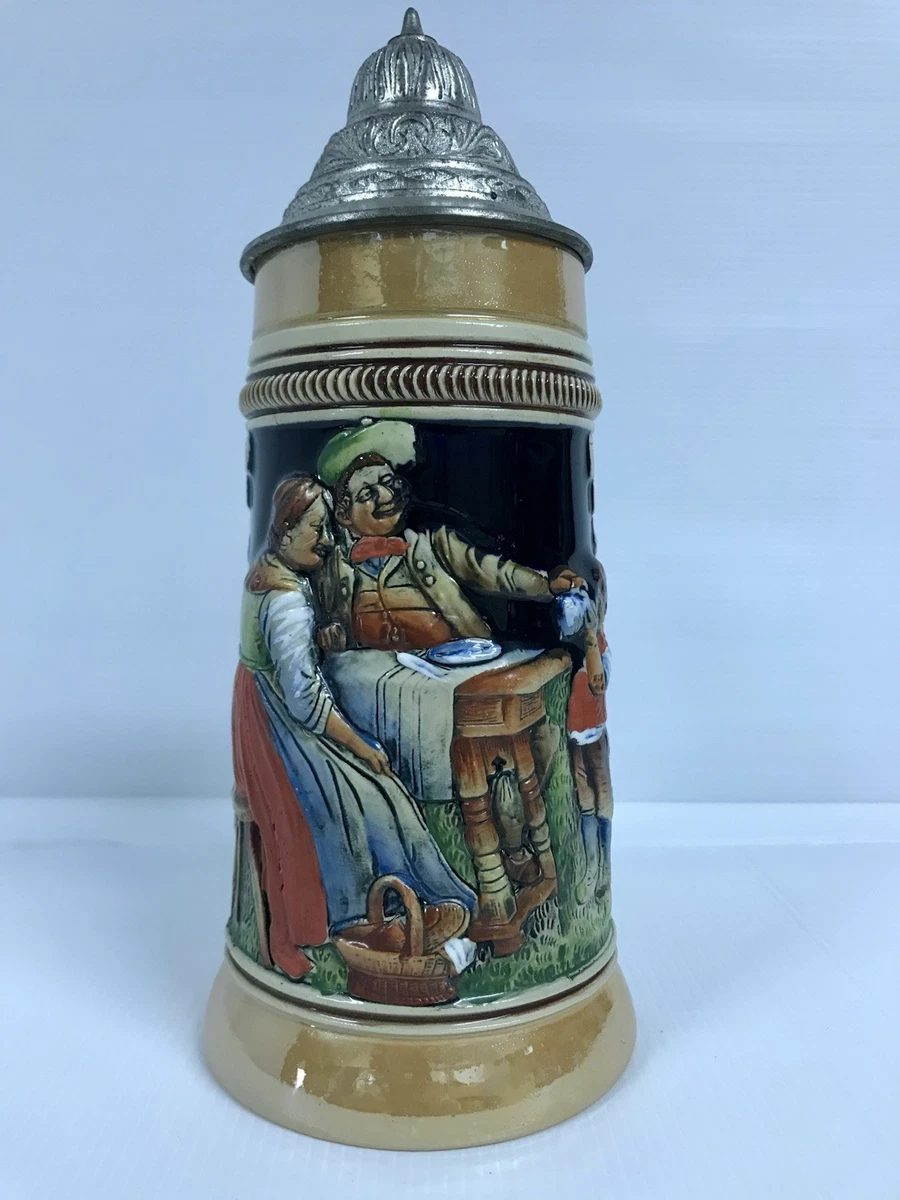 Set Di 4 Boccali Da Birra In Vetro Da 425 Ml – Tazze Classiche Con Manico – Adatti Al Congelatore E Lavastoviglie