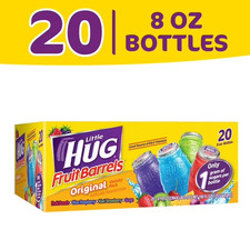 Little HUG Fruit Barrels, Original, Shelf Stable Kids Drinks Variety pack, 20 co