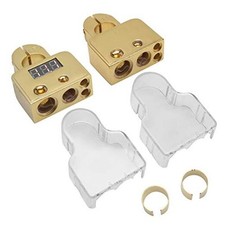 Battery Terminal Connectors, Gold Top Post Multiple Battery Terminal with