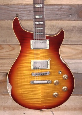 b3 Gene Baker Built SL Deluxe Electric Guitar Distress Bourbon Burst w/ Case