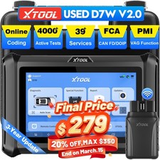 2026 XTOOL D7W V2.0 All System Diagnostic Bid...