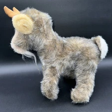 Vintage Plush Standing Poseable Goat 12" Excellent Condition!
