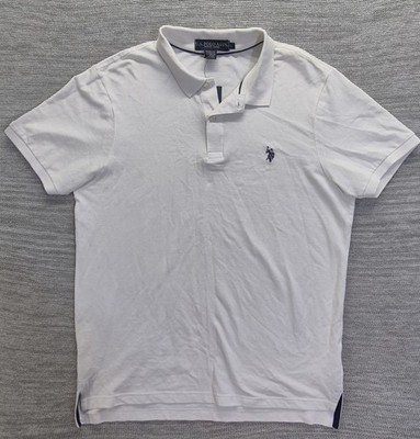 U.S. Polo Assn. Men's Size L Slim Fit White 