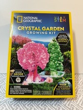 National Geographic Crystal Garden Growing Kit New In Box Geode Specimen