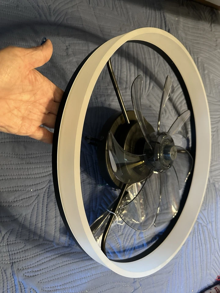 19-In LED Ceiling Fan with Brown Metal Light Remote(7-blade) - Brown Remote - Image 3 of 4