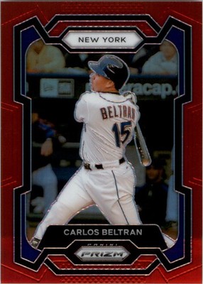2024 Panini Prizm Prizms Red #16 Carlos Beltran /299 - BB