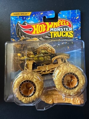2026 Hot Wheels Monster Trucks Gold Shark Wreak