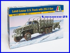 ITALERI 6499 WW2 - Land Lease U.S. Truck with ZIS-3 Gun - OOP Italeri kit!