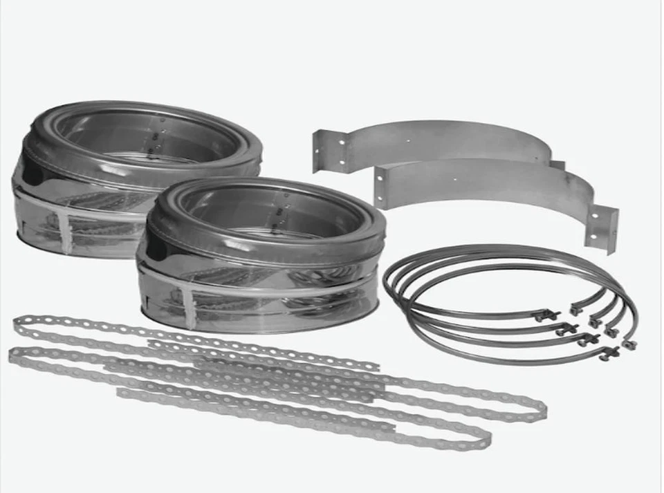 Kit de codo Supervent 7"" ID Clase A doble pared 15° Foto 3 de 4